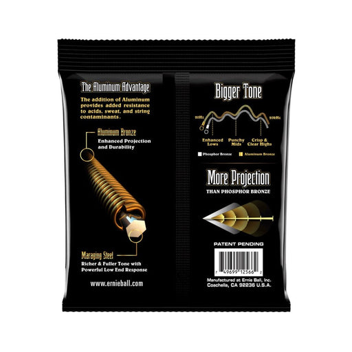 Ernie Ball | Aluminum Bronze | ACOUSTIC Guitar Strings | Medium Light | 12 - 54 | P02566 (P02566) - Gsus4