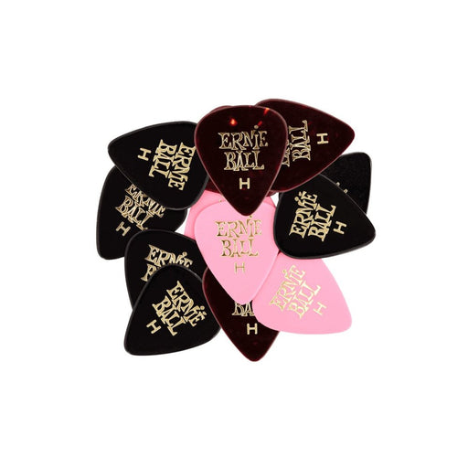 Ernie Ball | Assorted Colour Cellulose Guitar Picks | Heavy | 0.94mm | 12 - Piece | P09180 (P09180) - Gsus4