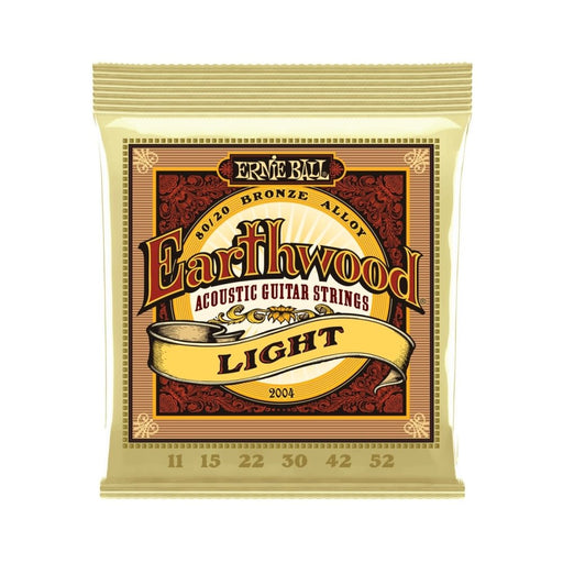 Ernie Ball | Earthwood | 80/20 Bronze | ACOUSTIC Guitar Strings | Light | 11 - 52 | P02004 (P02004) - Gsus4