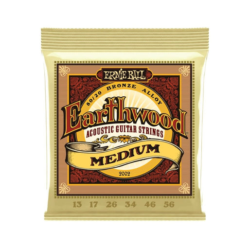 Ernie Ball | Earthwood | 80/20 Bronze | ACOUSTIC Guitar Strings | Medium | 13 - 56 | P02002 (P02002) - Gsus4