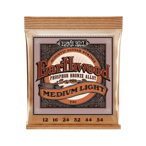 Ernie Ball | Earthwood | Phosphor Bronze | ACOUSTIC Guitar Strings | Medium Light | 12 - 54 | P02146 (P02146) - Gsus4