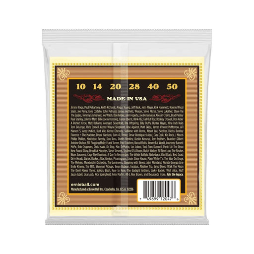Ernie Ball | Earthwood | Silk & Steel 80/20 Bronze | ACOUSTIC Guitar String | Extra Soft | 10 - 50 | P02047 (P02047) - Gsus4