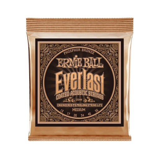Ernie Ball | Everlast | Coated Phosphor Bronze | ACOUSTIC Guitar Strings | Medium | 13 - 56 | P02544 (P02544) - Gsus4