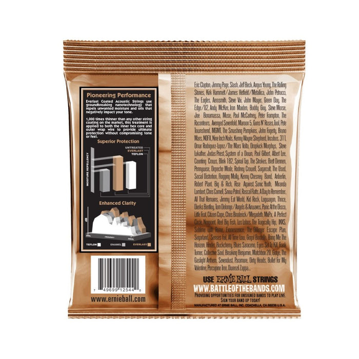 Ernie Ball | Everlast | Coated Phosphor Bronze | ACOUSTIC Guitar Strings | Medium | 13 - 56 | P02544 (P02544) - Gsus4