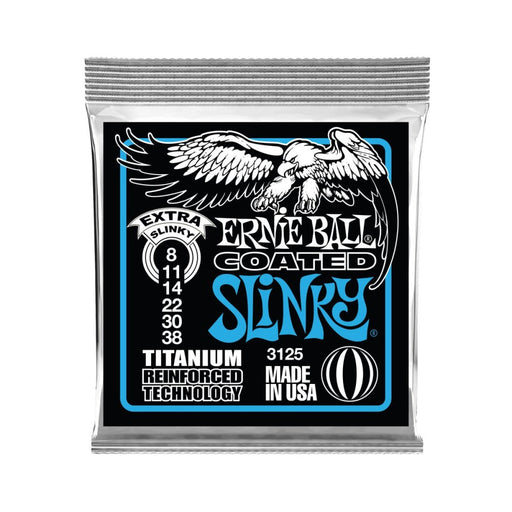 Ernie Ball | Extra Slinky | RPS Coated Titanium | ELECTRIC Guitar String | 8 - 38 | P03125 (P03125) - Gsus4