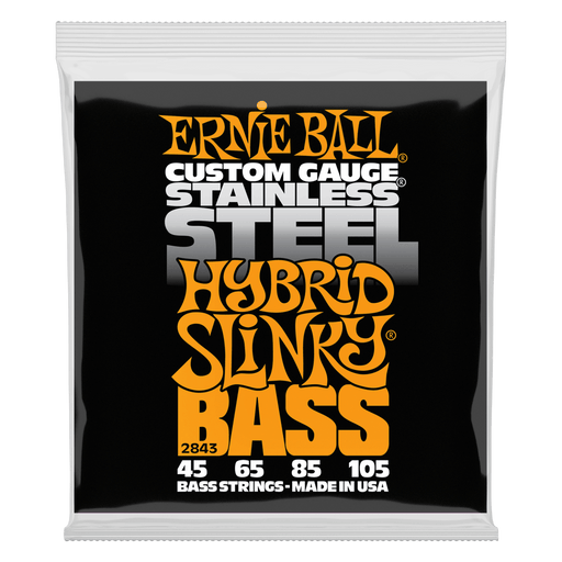 Ernie Ball | Hybrid Slinky | Stainless BASS 4 Strings | 45 - 105 | P02843 (P02843) - Gsus4