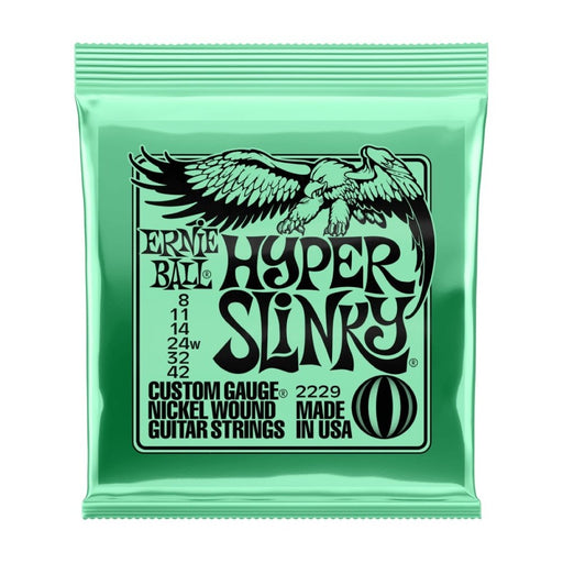 Ernie Ball | Hyper Slinky | Nickel Wound ELECTRIC Guitar Strings | 8 - 42 | P02229 (P02229) - Gsus4