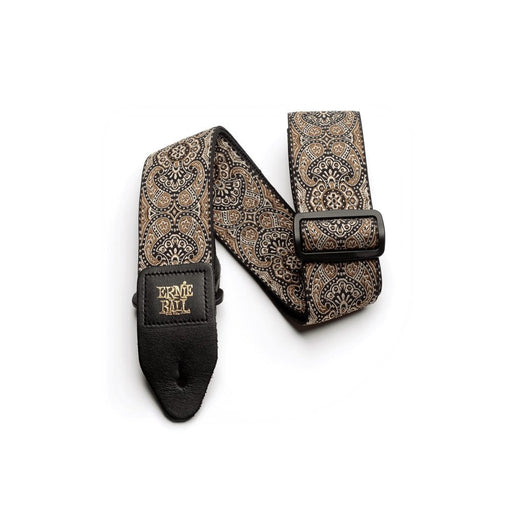 Ernie Ball | Jacquard Guitar Strap | Gold and Black Paisley | P04163 (P04163) - Gsus4