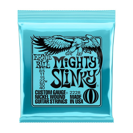 Ernie Ball | Mighty Slinky | Nickel Wound ELECTRIC Guitar Strings | 8.5 - 40 | P02228 (P02228) - Gsus4