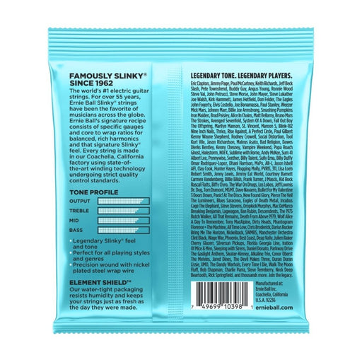 Ernie Ball | Mighty Slinky | Nickel Wound ELECTRIC Guitar Strings | 8.5 - 40 | P02228 (P02228) - Gsus4