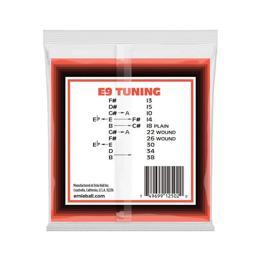 Ernie Ball | Pedal Steel 10 - String E9 Tuning Nickel Wound | ELECTRIC Guitar Strings | 13 - 38 | P02502 (P02502) - Gsus4
