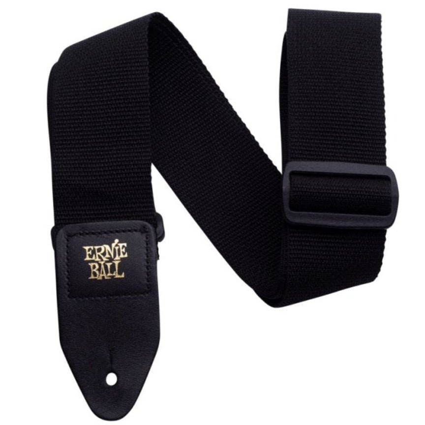 Ernie Ball | Polypro Guitar Strap | Black | P04037 (P04037) - Gsus4