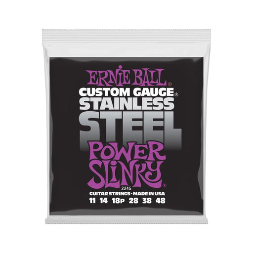 Ernie Ball | Power Slinky | Stainless Steel Wound | ELECTRIC Guitar Strings | 11 - 48 | P02245 (P02245) - Gsus4