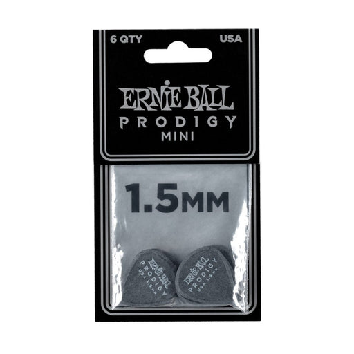 Ernie Ball | Prodigy Picks | Mini | Black | 1.5 mm | 6 Piece | P09200 (P09200) - Gsus4