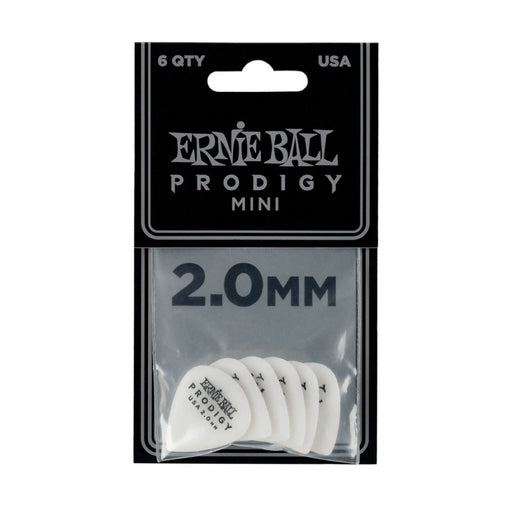Ernie Ball | Prodigy Picks | Mini | White | 2.0 mm | 6 Piece | P09203 (P09203) - Gsus4