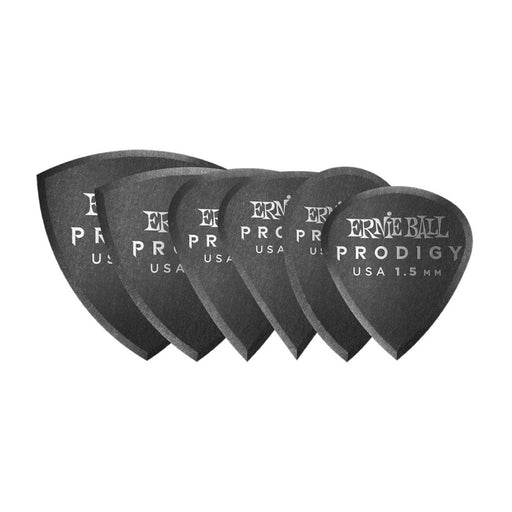 Ernie Ball | Prodigy Picks | Multipack | Black | 1.5 mm | 6 Pieces | P09342 (P09342) - Gsus4