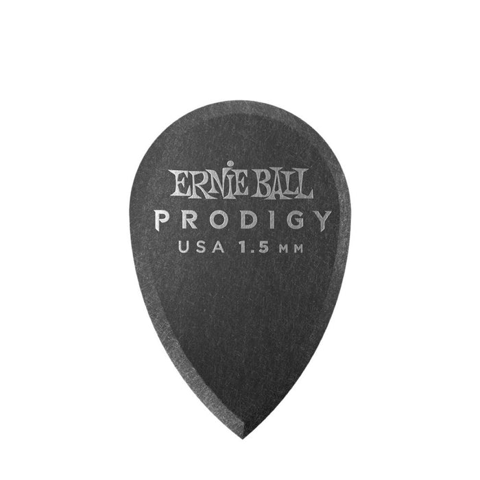 Ernie Ball | Prodigy Picks | Teardrop Black | 1.5 mm | 6 Pack | | P09330 (P09330) - Gsus4