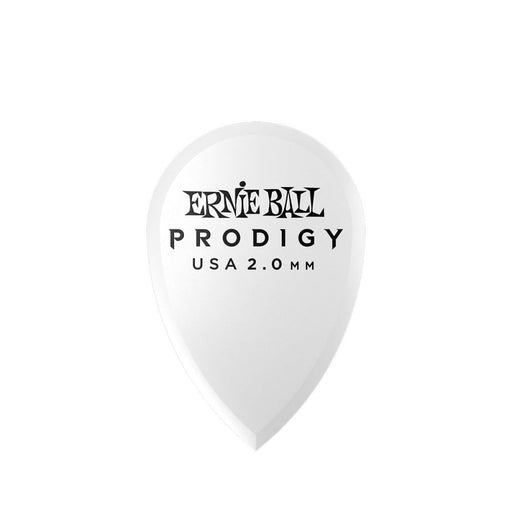 Ernie Ball | Prodigy Picks | Teardrop | White | 2.0mm | 6 Pack | P09336 (P09336) - Gsus4