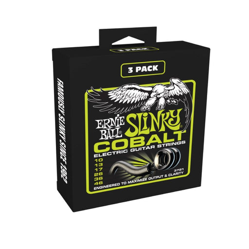 Ernie Ball | Regular Slinky | Cobalt | ELECTRIC Guitar Strings | 10 - 46 | 3 Pack | P03721 (P03721) - Gsus4