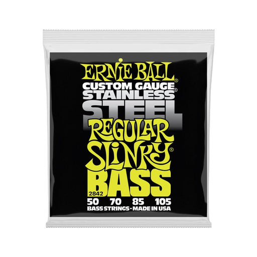 Ernie Ball | Regular Slinky | Stainless Steel BASS 4 Strings | 50 - 105 | P02842 (P02842) - Gsus4