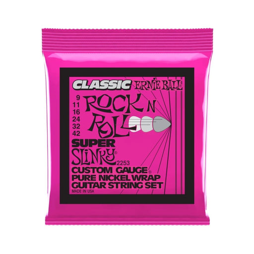 Ernie Ball | Super Slinky | Classic Rock n Roll | Pure Nickel | ELECTRIC Guitar Strings | 9 - 42 | P02253 (P02253) - Gsus4