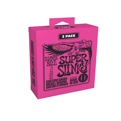 Ernie Ball | Super Slinky | Nickel Wound ELECTRIC Guitar Strings | 9 - 42 | 3 Pack | P03223 (P03223) - Gsus4