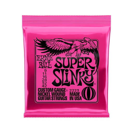 Ernie Ball | Super Slinky | Nickel Wound ELECTRIC Guitar Strings | 9 - 42 | P02223 (P02223) - Gsus4