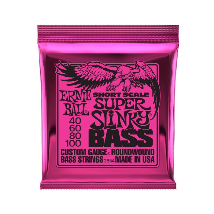 Ernie Ball | Super Slinky | Nickel Wound Short Scale BASS 4 Strings | 40 - 100 | P02854 (P02854) - Gsus4