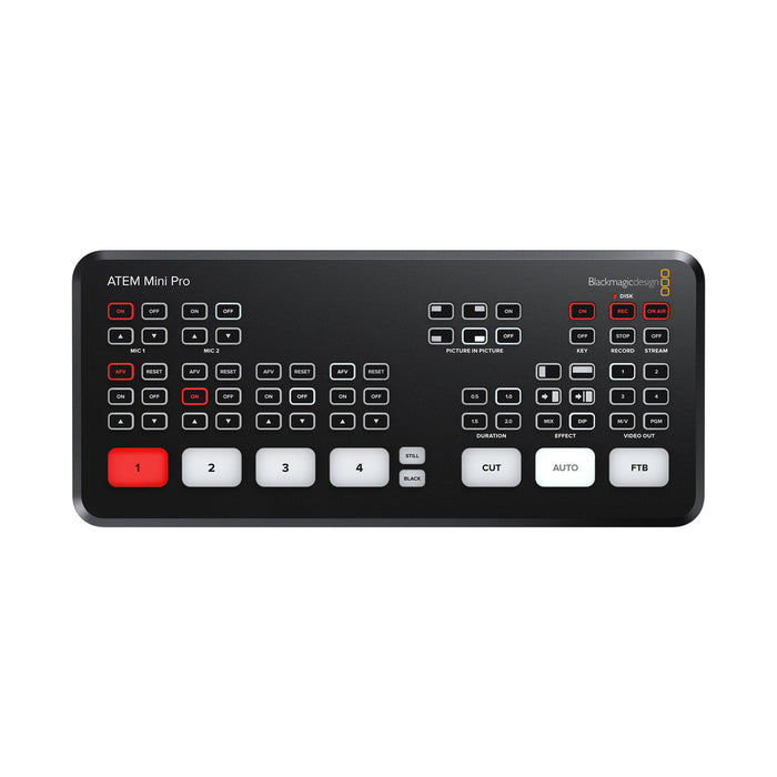 Blackmagic | ATEM Mini PRO | HDMI Live Stream Switcher | Multiview, H.264 Recording and more