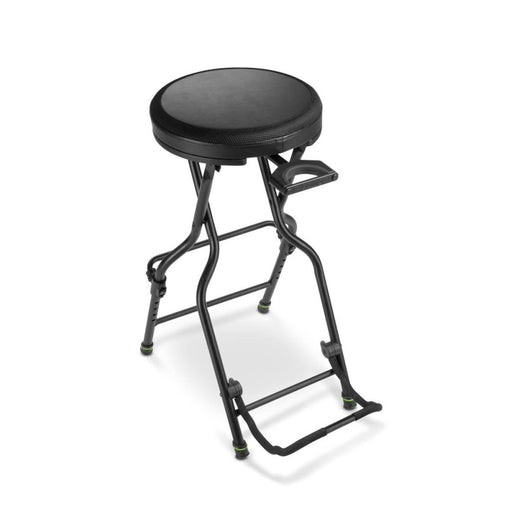 Gravity | FGSEAT1 | 3 - in - 1 Musician Stool Seat | w/ Built - In Guitar Stand (GRA - GFGSEAT1) - Gsus4