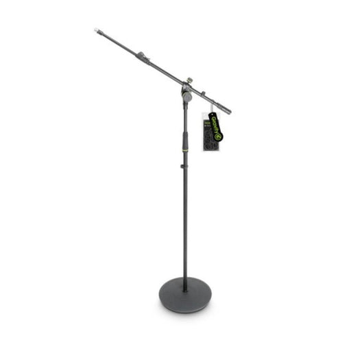 Gravity | MS2322B | Microphone Stand | w/ Round Base & 2 - Point Adjacent Telescoping Boom (GRA - GMS2322B) - Gsus4