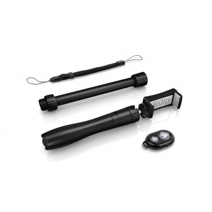 IK Multimedia | iKlip Grip | 4-in-1 Smartphone Stand w/ Bluetooth Control - Gsus4