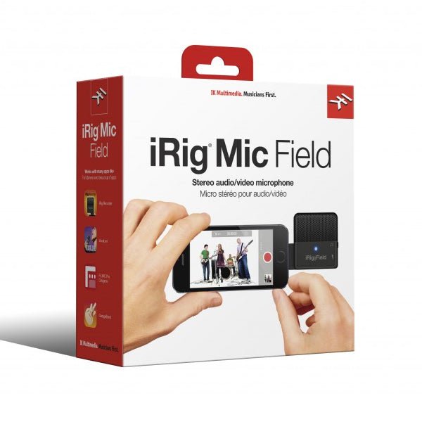 IK Multimedia | iRig Mic Field | 24bit Stereo Condenser Microphone for iOS Device - Gsus4
