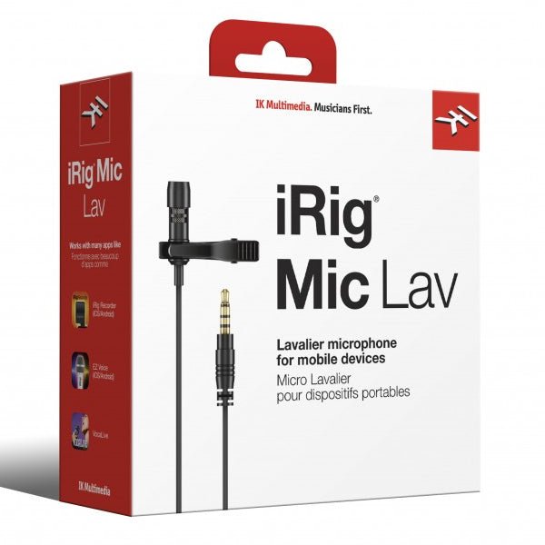IK Multimedia | iRig Mic Lav | Lavalier Mic w/ Built-In Monitoring | Single - Gsus4