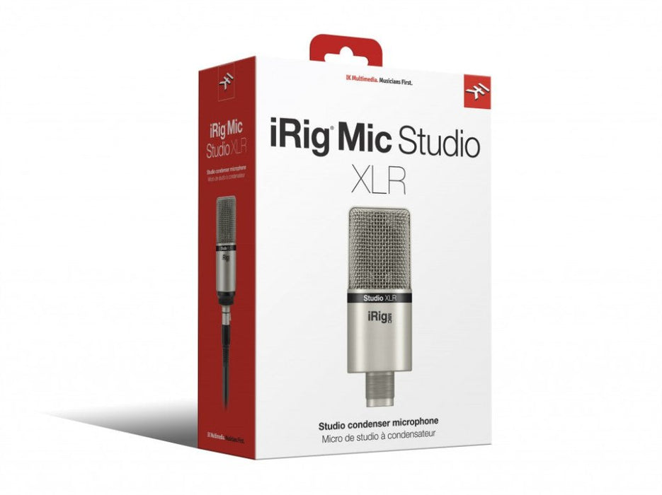 IK Multimedia | iRig Mic Studio XLR | Studio Condenser Mic | Silver - Gsus4