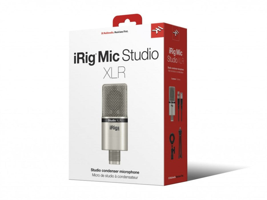 IK Multimedia | iRig Mic Studio XLR | Studio Condenser Mic | Silver - Gsus4