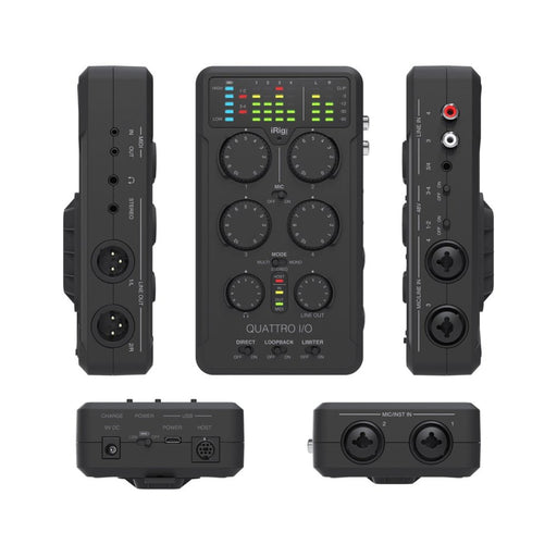 IK Multimedia | iRig Pro Quattro I/O | 4 - input Pro Field Recording Interface & Mixer (IKMT_IP - IRIG - QUATTRO - IN) - Gsus4