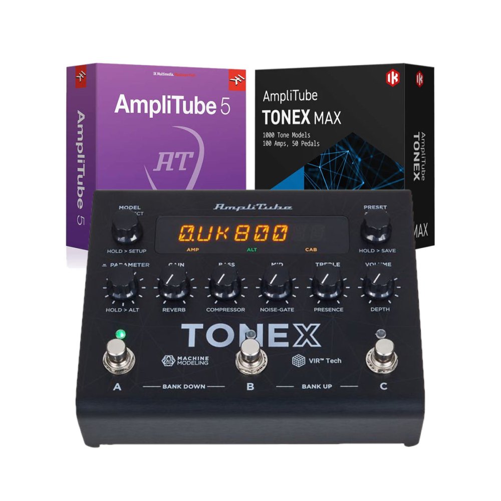tonex pedal amplitube 5 IK Multimedia | TONEX Pedal | AI Modelling Effects & Amp Pedal | w/ TONEX Max & AmpliTube 5