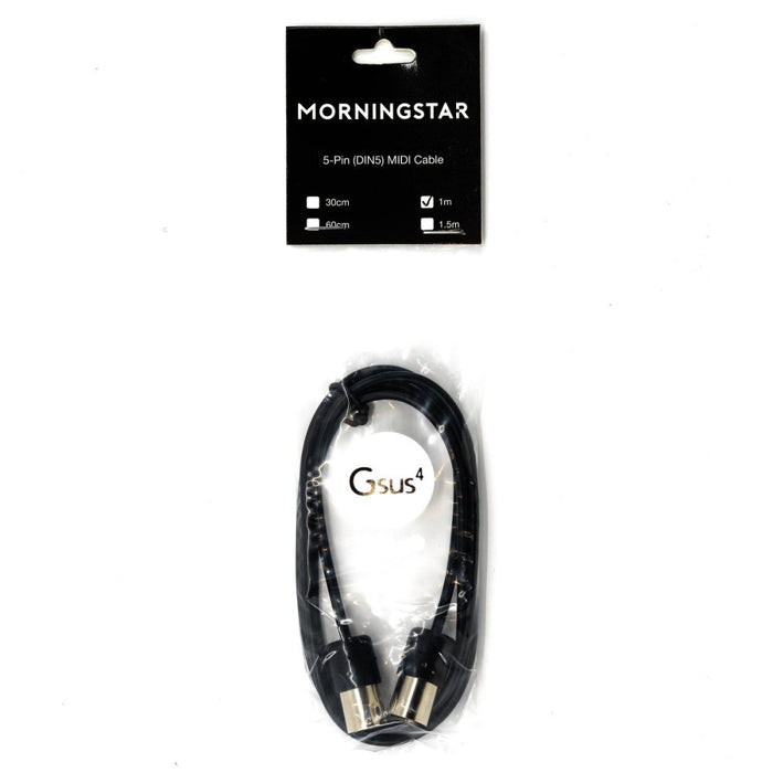 Morningstar | Compact MIDI Cable | 5 - DIN | 30cm to 100cm (MS - MIDI - 100CM) - Gsus4