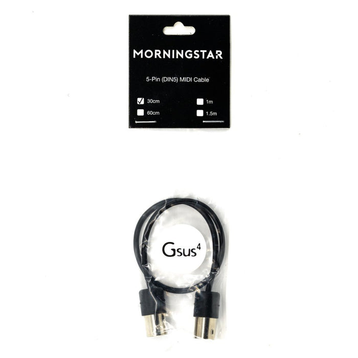Morningstar | Compact MIDI Cable | 5 - DIN | 30cm to 100cm (MS - MIDI - 30CM) - Gsus4