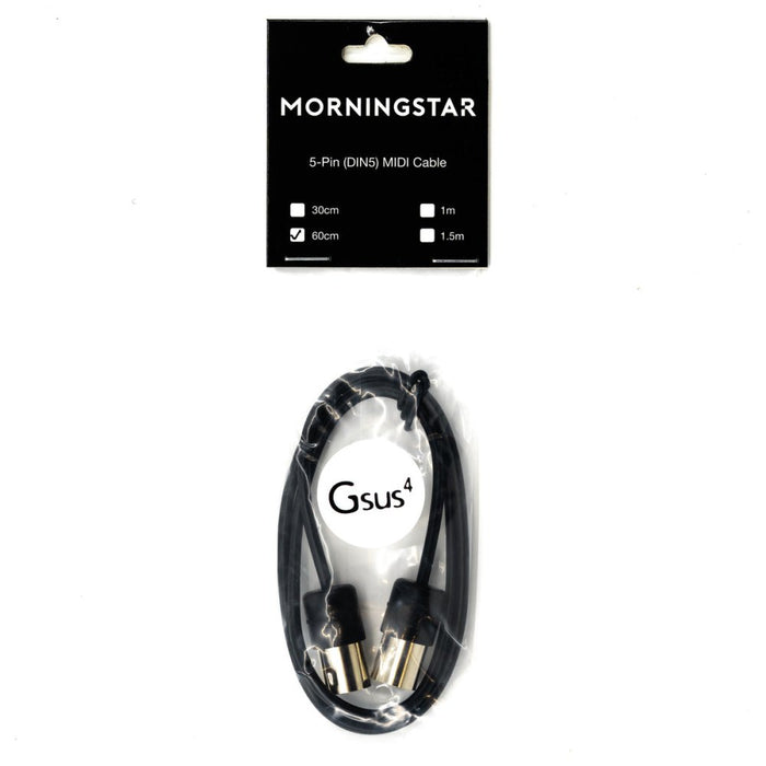 Morningstar | Compact MIDI Cable | 5 - DIN | 30cm to 100cm (MS - MIDI - 60CM) - Gsus4