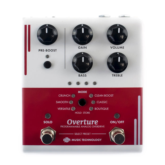 RJM | OVERTURE | Programmable Classic Overdrive | w/ 12dB Pre Boost