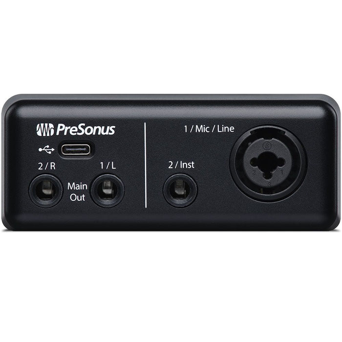 PreSonus | AudioBox GO | Portable USB - C Audio Interface | w/ XMAX - L Preamp (PRE - AB - GO - BK) - Gsus4