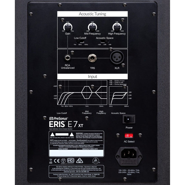 Presonus | Eris E7 XT | Active Studio Monitors w/ Wave Guide | Single Unit (PRE - E7XT) - Gsus4