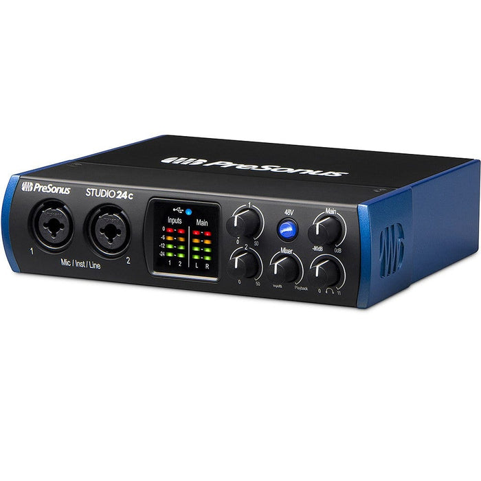 PreSonus | Studio 24C | 2x2 USB - C Interface | w/ XMAX - L Preamps (PRE - STUDIO - 24C) - Gsus4