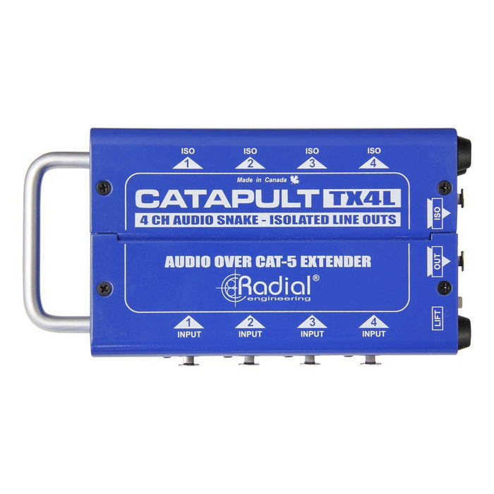 Radial | Catapult TX4L | 4CH Transmitter | Balanced I/O | Line - Level Transformers | Cat5 Audio Snake (RA - CAT - TX4L) - Gsus4