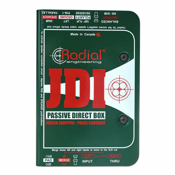 Radial | JDI | Passive Direct Box w/ Jensen Transformer (RA - JDI) - Gsus4