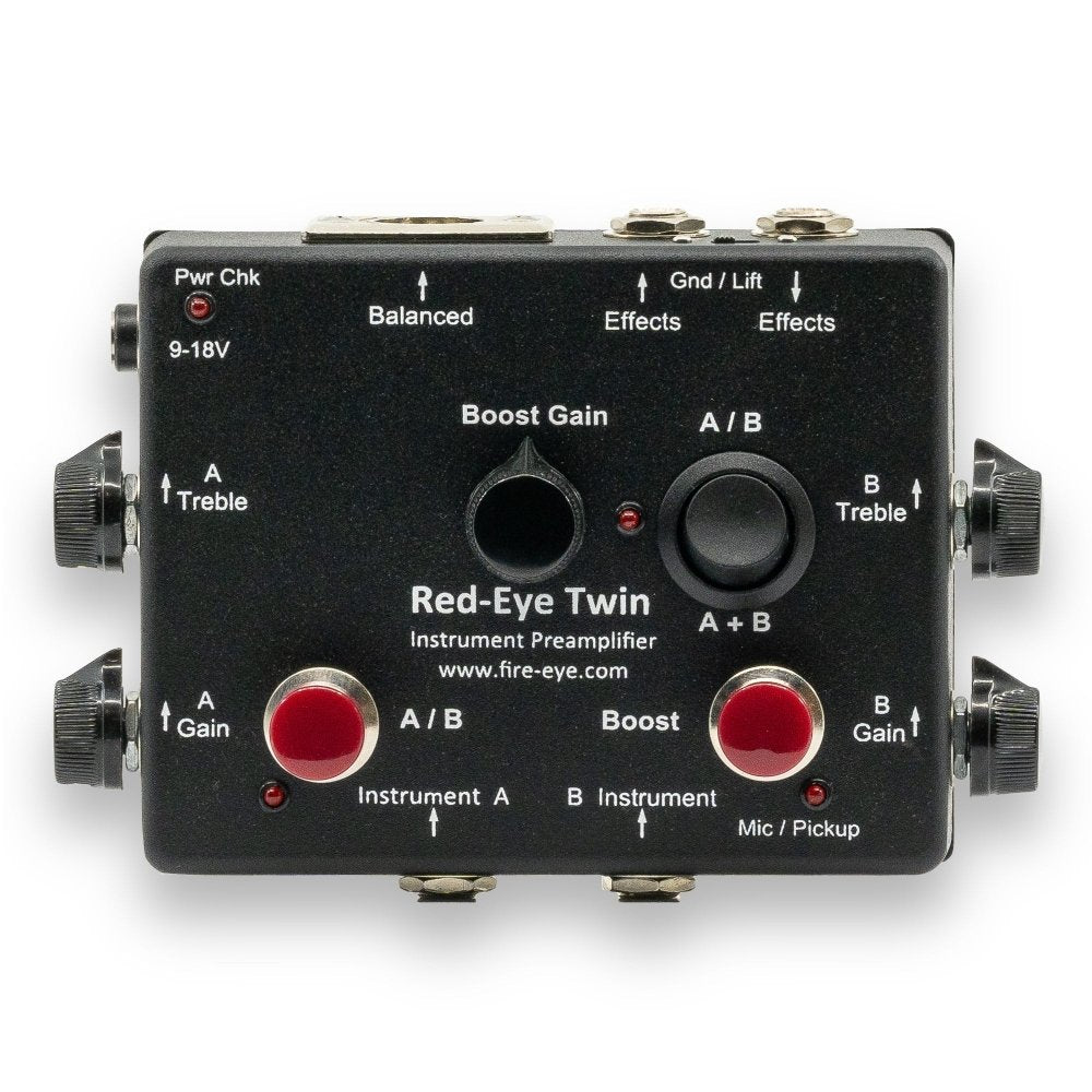 Red-Eye Twin™ MK2 Active & Passive Preamp DI Box w/ Clean Boost