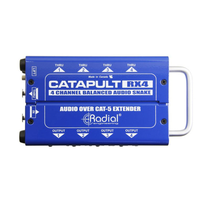 Radial | Catapult RX4 | 4CH Receiver | Balanced I/O | Cat5 Audio Snake