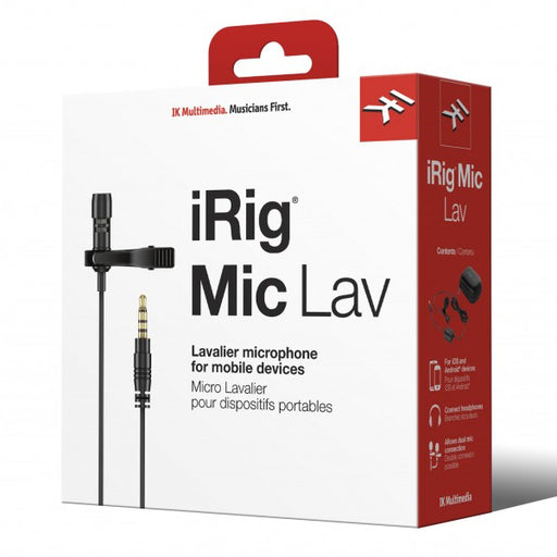 IK Multimedia | iRig Mic Lav | Lavalier Mic w/ Built-In Monitoring | Single - Gsus4